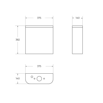 Унитаз безободковый BB130CPR с бачком BB130T Steam Belbagno фото в интернет-магазине Русалия