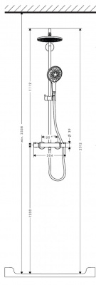 Душевая система Raindance Select 240 Showerpipe 27115000 Hansgrohe фото в интернет-магазине Русалия