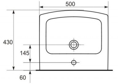 Раковина Easy 50 UM-ES50/1 Cersanit фото в интернет-магазине Русалия