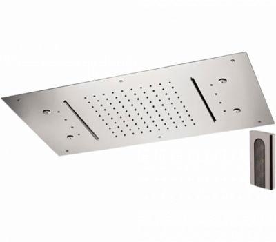 Верхний душ потолочный с подсветкой 70x40 см Remer 357RR7040N2CW фото в интернет-магазине Русалия