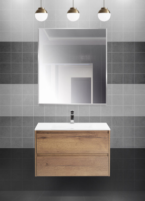 Зеркало в алюминиевой раме SPC-AL-800-900, 800x20x900 BelBagno фото в интернет-магазине Русалия