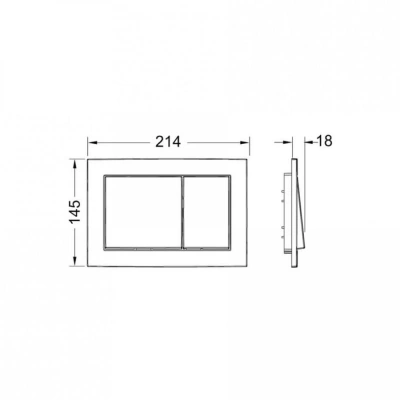 TECEnow панель смыва с двумя клавишами бронза 9240435 TECE фото в интернет-магазине Русалия
