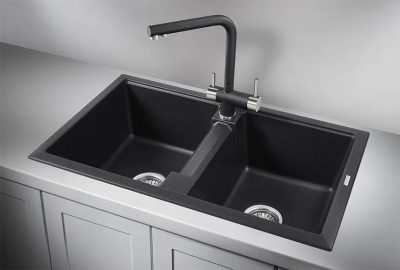 Кухонная мойка GRANULA (8101, ЧЁРНЫЙ ) фото в интернет-магазине Русалия
