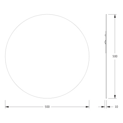 Зеркало настенное Primary EVOFORM D50 см, BY 0039 фото в интернет-магазине Русалия