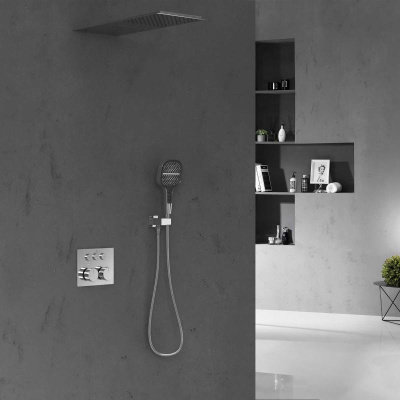 Душевой комплект VSFW-401TCH термостатический встраиваемый, трехрежимный, хром Vincea фото в интернет-магазине Русалия