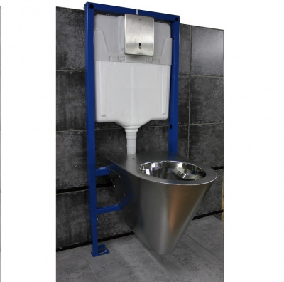 Унитаз подвесной из нержавеющей стали УПббА Тругор фото в интернет-магазине Русалия