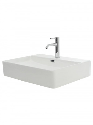 AQM5004 Раковина настольная с отверстием под смеситель. 590х430х120 фото в интернет-магазине Русалия