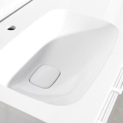 Тумба с раковиной Альба 90 подвесная ПРАВАЯ Style Line фото в интернет-магазине Русалия