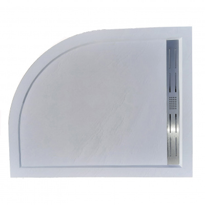 Душевой поддон полукруглый 90х90 TRR90 STONE-WT Weltwasser фото в интернет-магазине Русалия