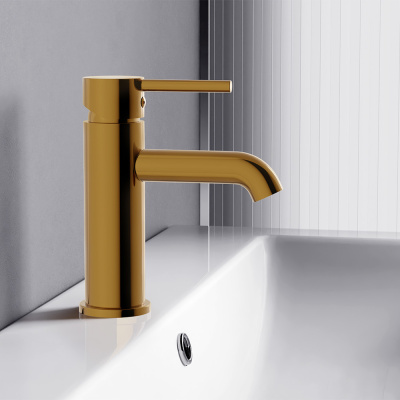 360210600 Scandinavian Pure, смеситель для умывальника, золото Damixa фото в интернет-магазине Русалия