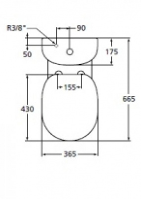 Унитаз с бачком E803601 + E785601 Connect Arc Ideal Standard фото в интернет-магазине Русалия