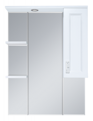 Зеркальный шкаф Дива 85 правый П-Див04085-013П Misty фото в интернет-магазине Русалия