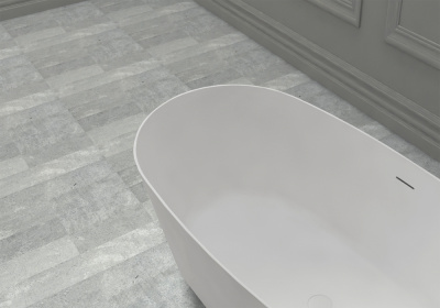 Ванна из искусственного камня ABBER Stein AS9606 белая матовая 160х80х55 см фото в интернет-магазине Русалия