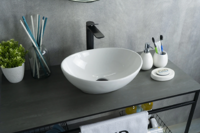 Раковина накладная овальная N9138 GID фото в интернет-магазине Русалия