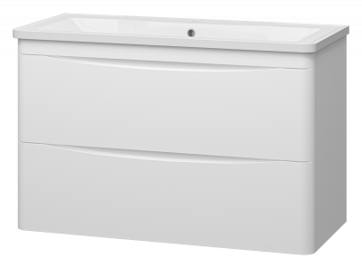 Тумба Атлантик 100 подвесная с раковиной Misty Атлантик 100 Misty фото в интернет-магазине Русалия