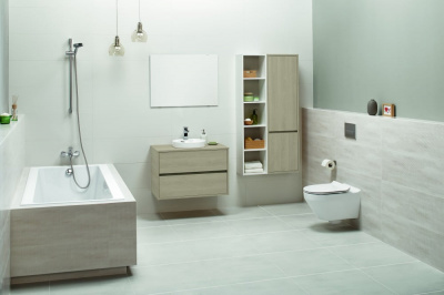 Раковина врезная круглая Crea 38 P-UM-CRE38/1-ic Cersanit фото в интернет-магазине Русалия