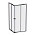 W87G-403-9090-BT Sunny душ огражд квадратн, раздвижн двери 90x90 черный,стекло прозрачн Am.Pm фото в интернет-магазине Русалия