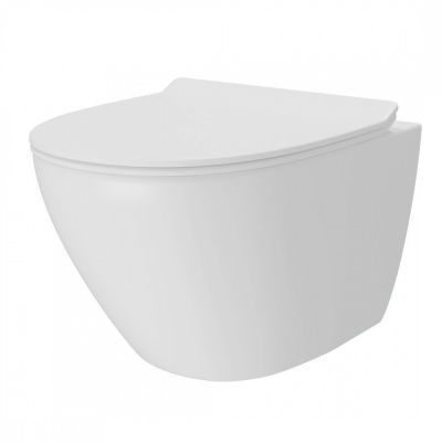 Унитаз подвесной безободковый Linus SH0112 Торнадо с сиденьем-микролифт SHRUDERS фото в интернет-магазине Русалия