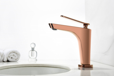 Смеситель ABBER Zeitlos AF8909RG для раковины, розовое золото фото в интернет-магазине Русалия