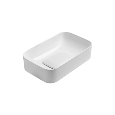 Раковина керамическая Vincea VBS-50450, 505*380*150, накладная, цвет белый фото в интернет-магазине Русалия