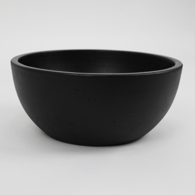 Раковина накладная бетонная Uperwood Belfast 30х30х13,5 см, круглая, черная 2092020327 фото в интернет-магазине Русалия