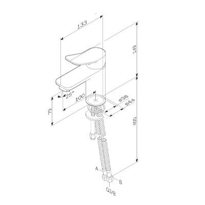 F85A02133 X-Joy, смеситель для умывальника, белый, шт. фото в интернет-магазине Русалия