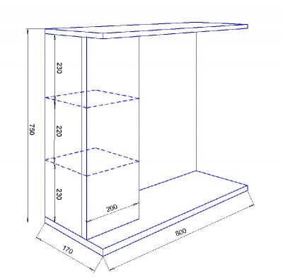 Loranto Модерн Зеркало-шкаф 80 левостороннее (CS00046147) фото в интернет-магазине Русалия