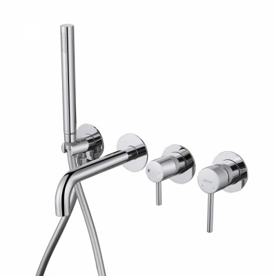 Смеситель ABBER Wasser Kreis AF8130 для ванны скрытого монтажа, хром фото в интернет-магазине Русалия