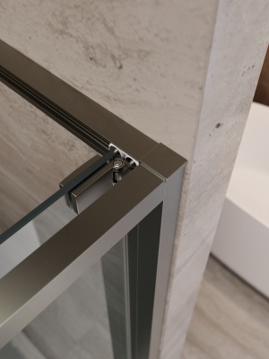 Душевая дверь CEZARES LUX-B-FS-11-110-C-GM фото в интернет-магазине Русалия