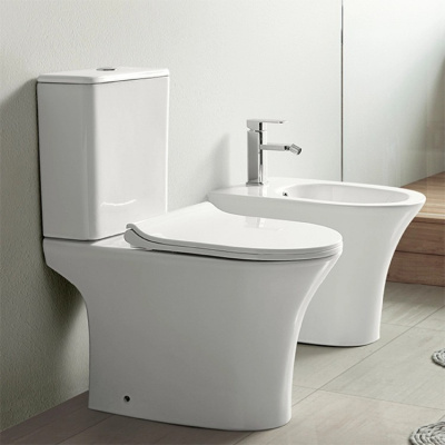 Унитаз 1217-1A с сиденьем микролифт Ceramalux фото в интернет-магазине Русалия