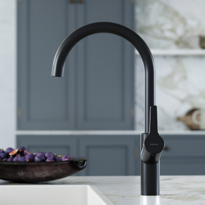 310720300 Eclipse, смеситель для кухни, черный фото в интернет-магазине Русалия