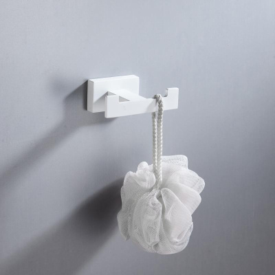 Крючок для ванной комнаты двойной Shevanik SG5621C, белый фото в интернет-магазине Русалия