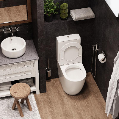 Унитаз BELLA напольный безободковый высокий Ceruttispa  CT8709 (620х385х920) фото в интернет-магазине Русалия