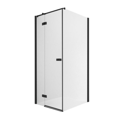 Душевое ограждение NEW TRENDY REFLEXA BLACK L 120x120x200 EXK-4970 (черный) фото в интернет-магазине Русалия
