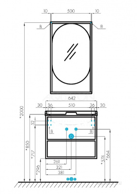 Тумба под раковину AQUATON Лофт Фабрик 65 дуб эндгрейн 1A242301LTDU0 фото в интернет-магазине Русалия