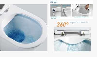 Унитаз ORLTER напольный безободковый белый Ceruttispa CT9867 (605х370х800) фото в интернет-магазине Русалия