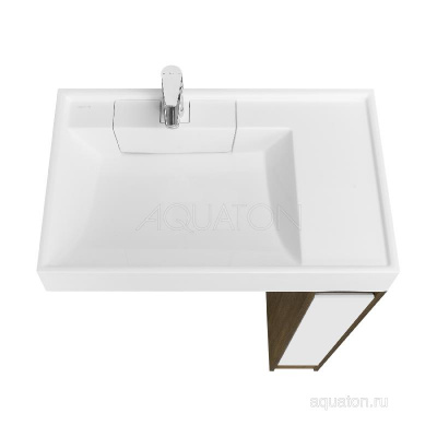 Тумба под раковину AQUATON Лондри 20 Дуб Кантри без фасада 1A267101LHDY0 фото в интернет-магазине Русалия