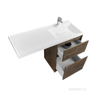 Тумба под раковину AQUATON Лондри 60 Дуб Кантри без фасада 1A266901LHDY0 фото в интернет-магазине Русалия