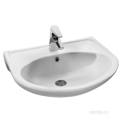 Раковина Santek Бореаль 60 отверстие под смеситель 1WH110484 фото в интернет-магазине Русалия