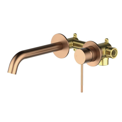 Смеситель для раковины встроенный Timo Saona розовое золото (2372/19SM) фото в интернет-магазине Русалия