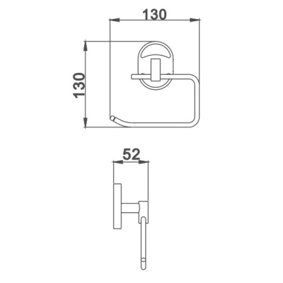 Держатель для туалетной бумаги Haiba HB1903-3, хром фото в интернет-магазине Русалия