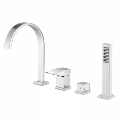 Смеситель ABBER Wasserfall AF8613 на борт ванны, хром фото в интернет-магазине Русалия