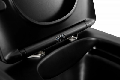 Унитаз подвесной безободковый ARDENTE-C BB3202CHR-MB черный матовый Belbagno фото в интернет-магазине Русалия