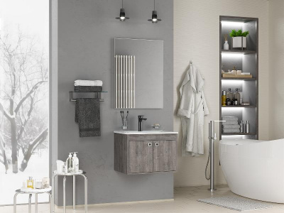 Тумба Пайн 60 подвесная с раковиной Керамин Женева 60 Misty фото в интернет-магазине Русалия