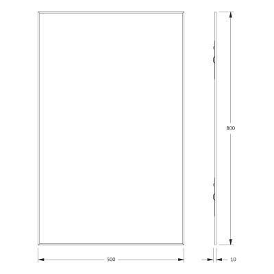 Зеркало настенное с фацетом Standard EVOFORM 50x80 см, BY 0218 фото в интернет-магазине Русалия