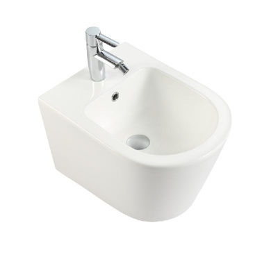 BURGOS BIDE Биде подвесное белое с отверстием под смеситель, IBERICA BLANCA фото в интернет-магазине Русалия