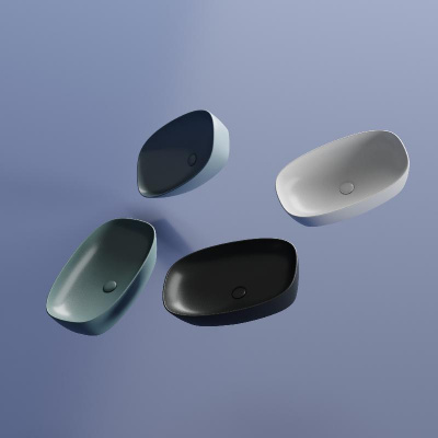 Умывальник чаша накладная овальная Element 600*380*138мм CN6049 Ceramica Nova фото в интернет-магазине Русалия