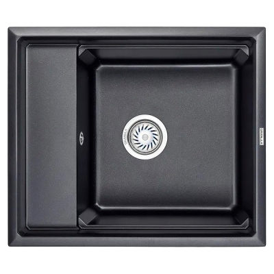 Кухонная мойка GRANULA Kitchen Space (6004, ШВАРЦ) фото в интернет-магазине Русалия