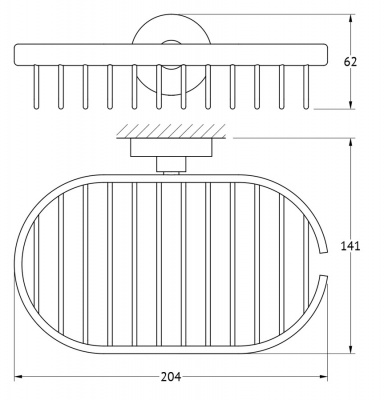 Полочка-решетка 21 см HAR 018 Harmonie Artwelle фото в интернет-магазине Русалия