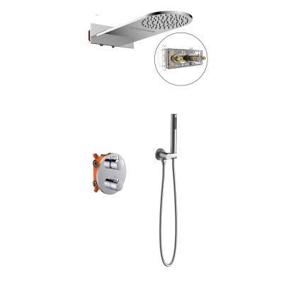 Душевой комплект VSFW-104TCH термостатический встраиваемый, двухрежимный, хром Vincea фото в интернет-магазине Русалия